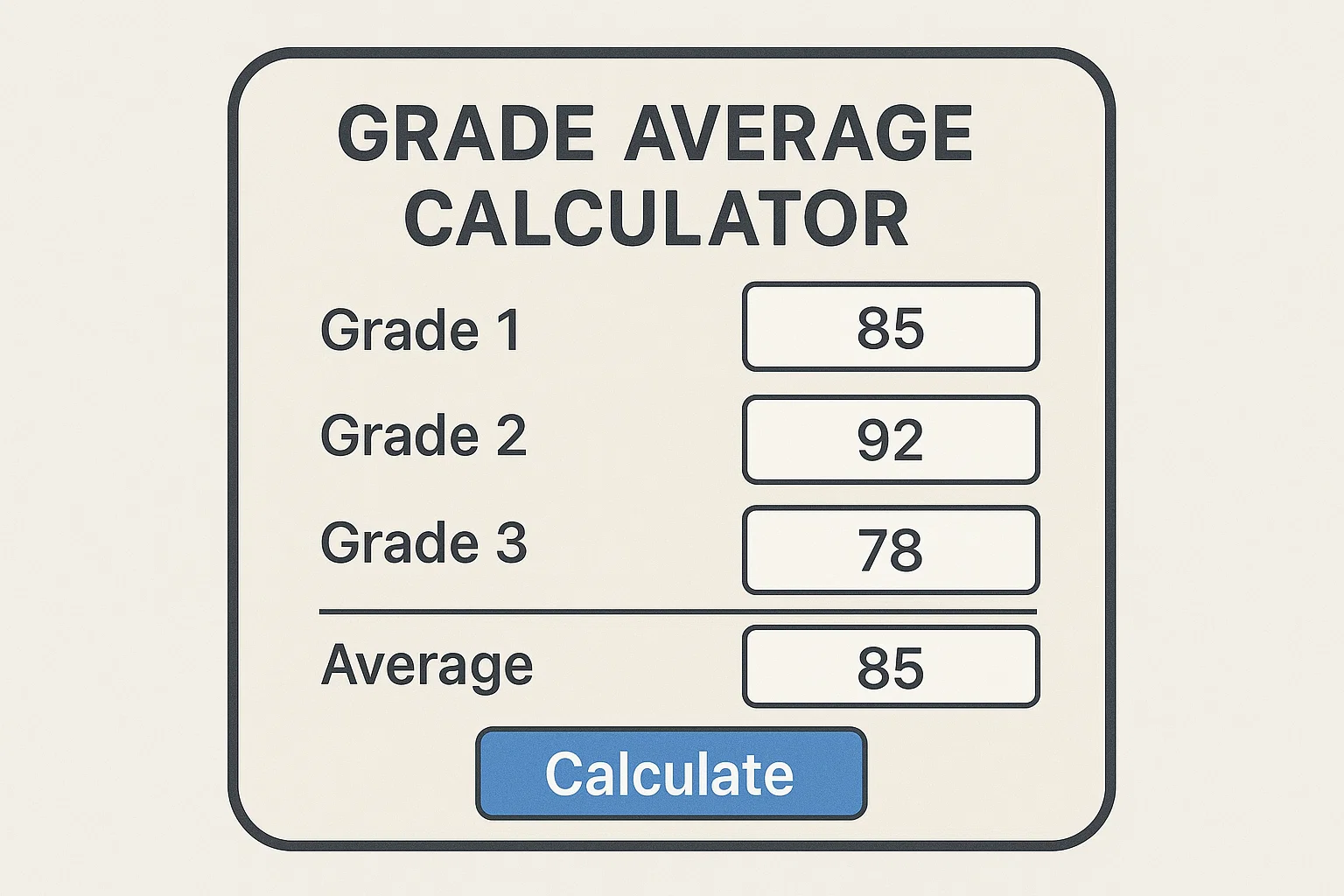 grade average calculator