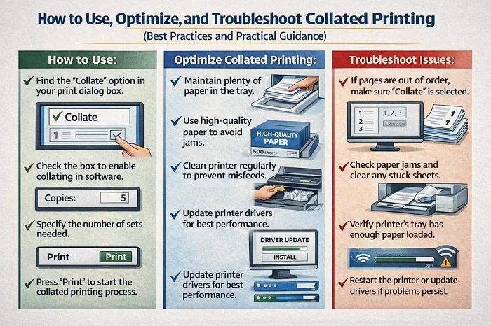 How to Use, Optimize, and Troubleshoot Collated Printing